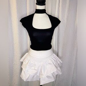 AC Rendon denim White mini skirt size 0